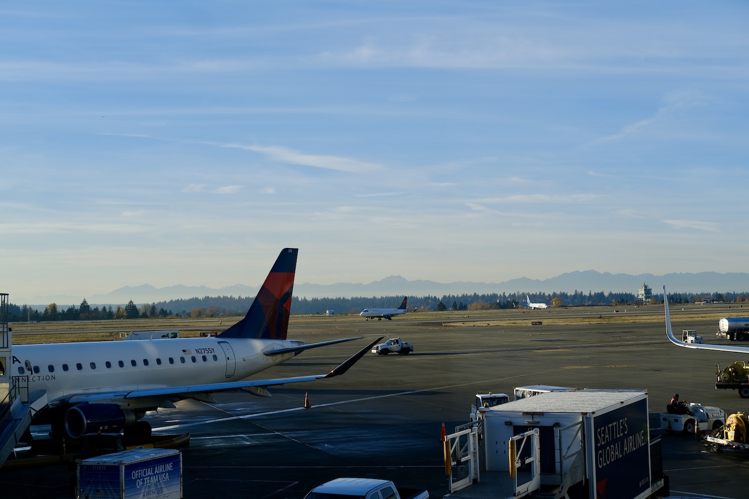 西雅图机场停机坪